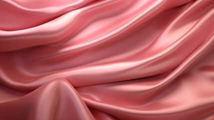 Obraz premium Pink silk texture. Soft waves.