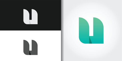 letter u logo set