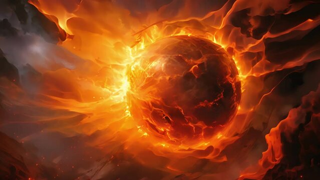 A brilliant blinding cobalthued fireball engulfs its dread enemy to the sound of sizzling and crackling.