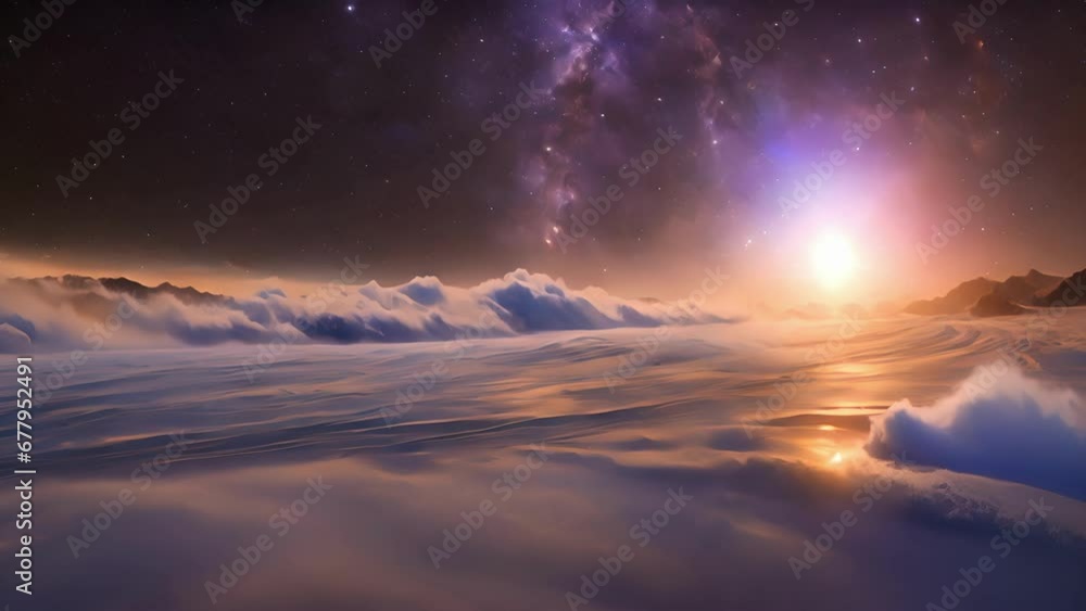 Poster pulsating waves astrological energy zodiacal pulse serve visual representation interconnectedness th