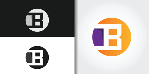rigid letter b logo set
