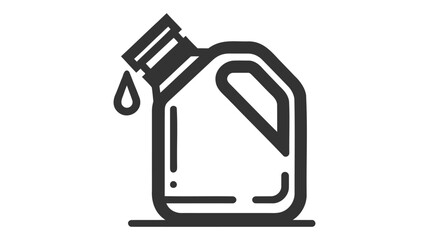 Oil canister icon. Simple illustration of oil canister vector icon for web design isolated on white background