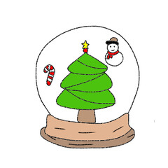 christmas tree with cake