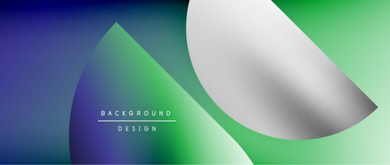 Bright color circle and round element minimal geometric abstract background for posters, covers, banners, brochures, websites