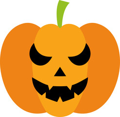 Scary pumpkin illustration
