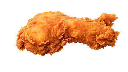 Fried Chicken Drumstick Transparent / No Background. Generated with AI.