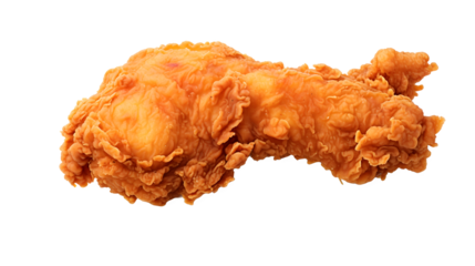 Fried Chicken Drumstick Transparent / No Background. Generated with AI.