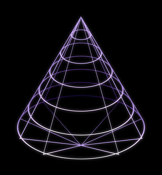 cone scheleton wireframe