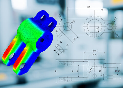 FEM analysis on metal mechanical joints to calculate resistance, stress, and forces before  the production process