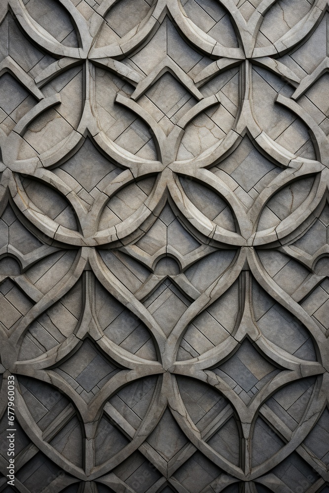 Poster a close up of a wall with a pattern on it. generative ai.