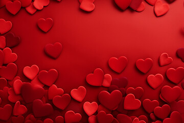 valentine background with hearts and copy space
