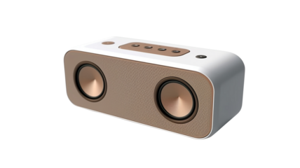 Wireless Bluetooth Portable Speaker On White Background