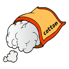 cotton vector illustration