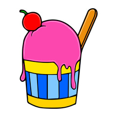 ice cream vector illustration