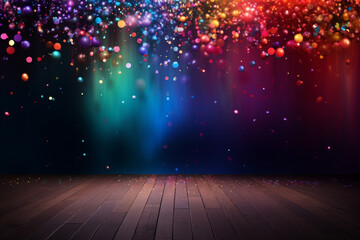 stage with spotlight