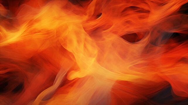texture painted fire, flames abstract background, computer graphics in orange and red yellow tones