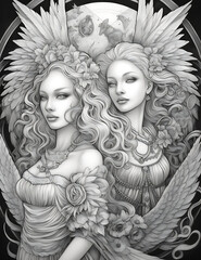 Victorian Angel sisters