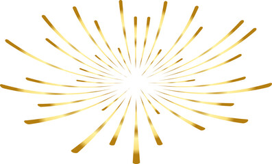Fototapeta premium gold fireworks burst