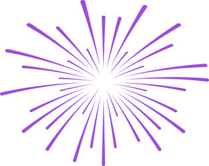 violet fireworks burst vector