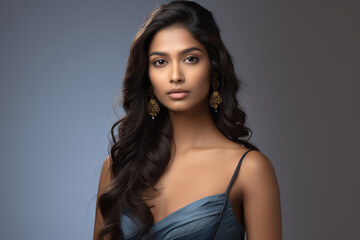 Fototapeta premium beautiful indian nationality woman model portraits