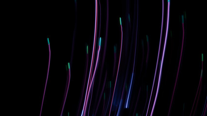 lightpainting gemälde bunte striche pinsel licht farbenfroh hell dunkel kontrast auf und ab hintergrund bild abstrakte kunst effekt video visual superkraft energie magie zauber power - obrazy, fototapety, plakaty