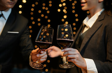 food and Drink, wine red and for a friendly, in a bar or a restaurant 