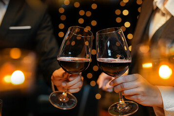 food and Drink, wine red and for a friendly, in a bar or a restaurant 