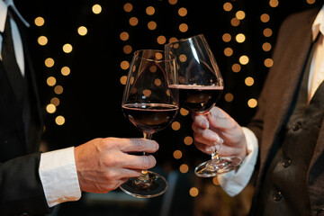 food and Drink, wine red and for a friendly, in a bar or a restaurant 