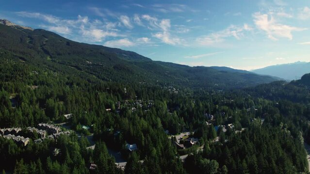 Whistler Mountain Summer Aerial View