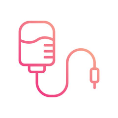 Infusion icon isolate white background vector stock illustration.