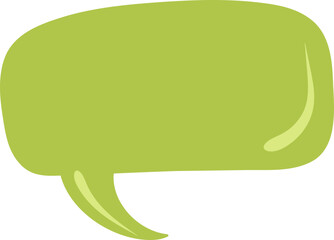 Green Speech bubble, speech balloon,