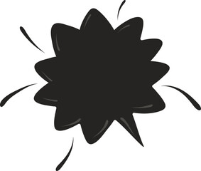 Black Speech bubble, speech balloon,