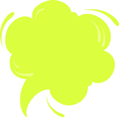 Fototapeta premium Yellow Speech bubble, speech balloon,