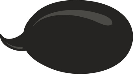 Black Speech bubble, speech balloon,