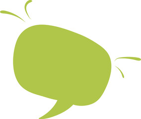 Green Speech bubble, speech balloon,