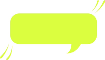 Yellow Speech bubble, speech balloon,
