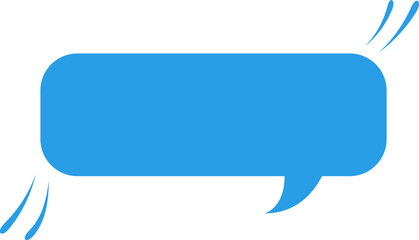 Blue Speech bubble, speech balloon,