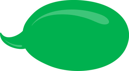 Green Speech bubble, speech balloon,