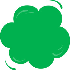 Green Speech bubble, speech balloon,
