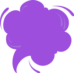 Purple Speech bubble, speech balloon,