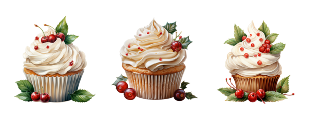 watercolor dessert food bakery cupcake bread cake cute