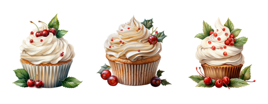 watercolor dessert food bakery cupcake bread cake cute - Powered by Adobe