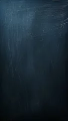 Fotobehang vertical narrow surface of dark blue chalkboard for menu or school theme © kichigin19