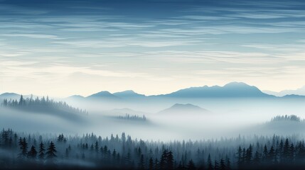 Obraz na płótnie Canvas nature scene fog panorama twilight illustration landscape sunlight, cloud summer, light sun nature scene fog panorama twilight