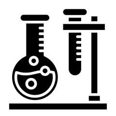 Laboratory equipment, scientific instrument, lab apparatus, research tool, scientific device icon and easy to edit.