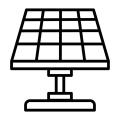 Photovoltaic panel, solar module, solar collector, sun panel, solar energy panel icon and easy to edit.