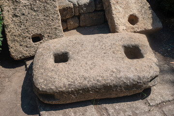 ancient stone anchor