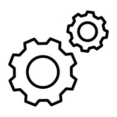 Gear, cog, sprocket, gearwheel, toothed wheel icon and easy to edit. - obrazy, fototapety, plakaty