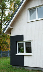 Tiny modern wooden house