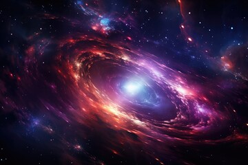 Obraz premium Image showing the solar system and various space objects.by Generative AI